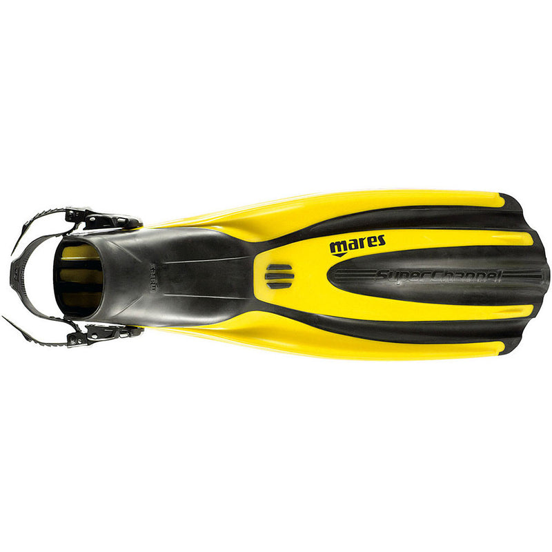 Used Mares Avanti Super-Channel Open Heel Fins - Yellow - Regular - US M:8.5-10 - DIPNDIVE