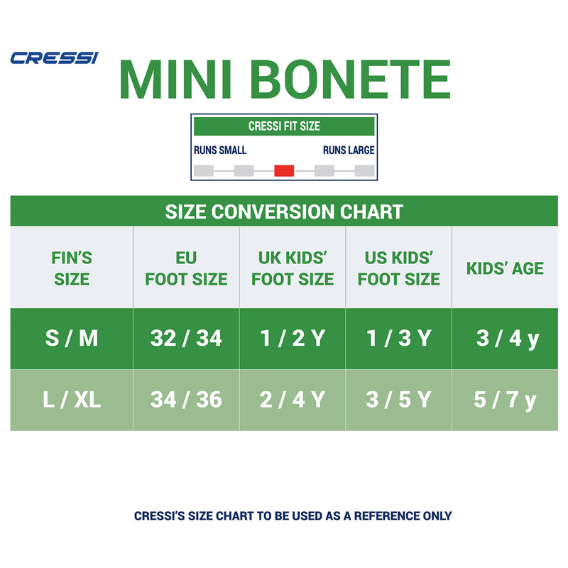 Used Cressi Mini Bonete Pro Dry Set Children, Blue / White, Size: Small/Medium - DIPNDIVE