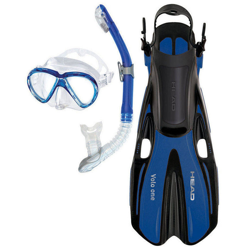 Head Adult Marlin Purge/ Marlin Dry/ Volo One Mask, Snorkel and Fin Set - DIPNDIVE