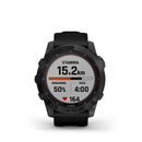 Garmin Fenix 7X Sapphire Solar Black DLC Titanium with Black Band - DIPNDIVE