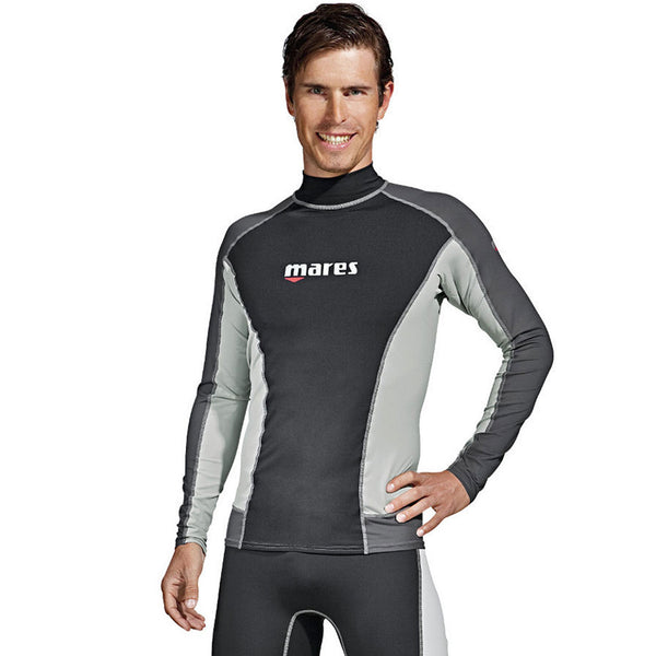 Open Box Mares Mens Scuba Rash Guard Trilastic Long Sleeve-SM - DIPNDIVE