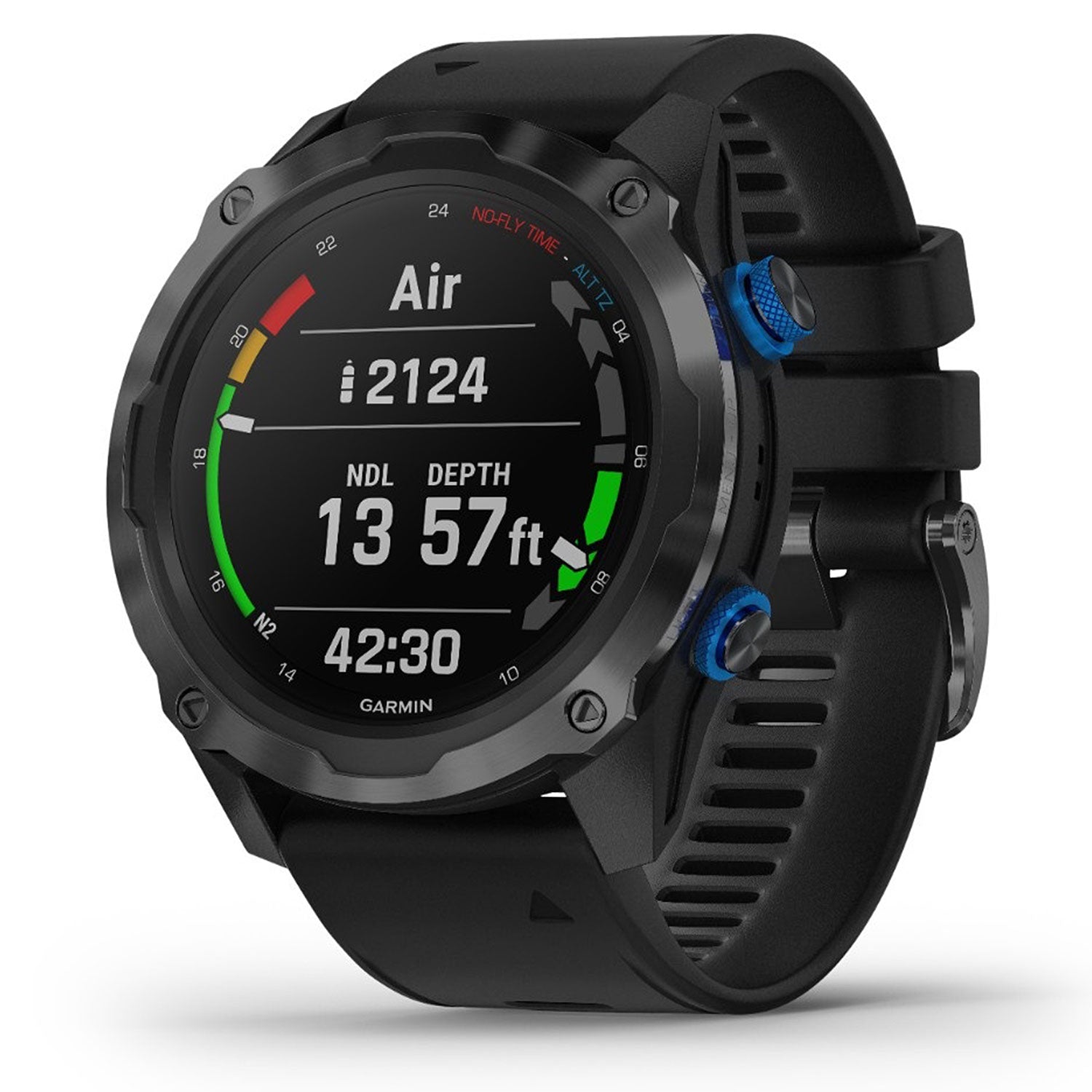 Garmin Descent Mk2i Titanium Carbon Gray DLC with Black Band - DIPNDIVE