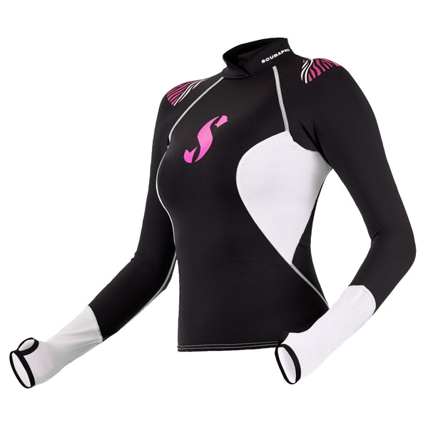 ScubaPro Womens Hybrid Long Sleeve Rash Guard - DIPNDIVE