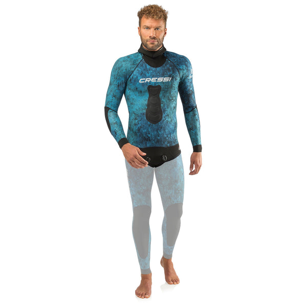 Cressi Blue Hunter Wetsuit 2.5mm Top - DIPNDIVE