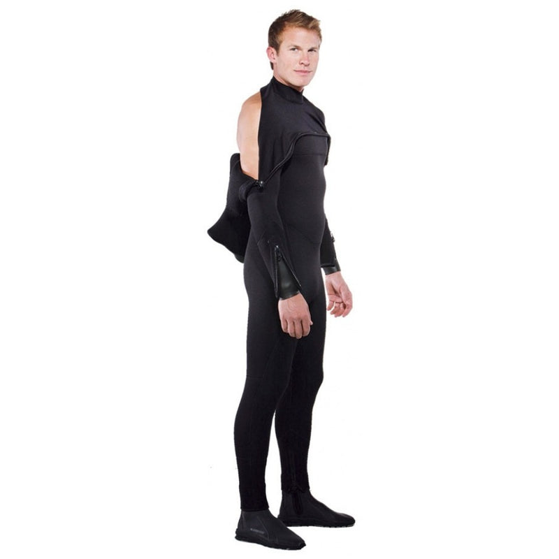 Henderson Man Thermoprene 8/7mm Hood attached Semi Dry Jumpsuit Scuba Diving Wetsuit - DIPNDIVE