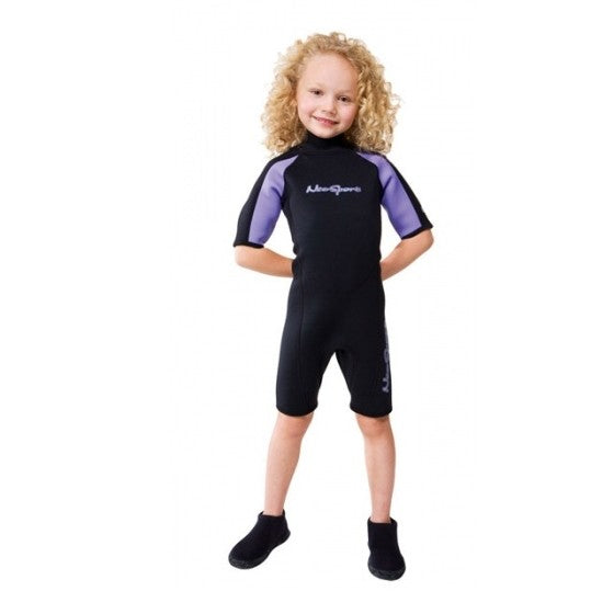 NeoSport 2mm Child's Neoprene Shorty Scuba Wetsuit - DIPNDIVE