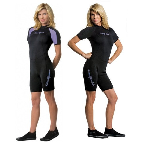NeoSport 3mm Women's Neoprene Shorty Scuba Wetsuit - DIPNDIVE