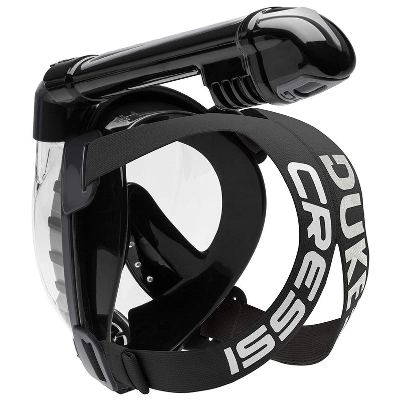 Open Box Cressi Duke Dry Full Face Mask, Black/Black, Size: Small/Medium - DIPNDIVE