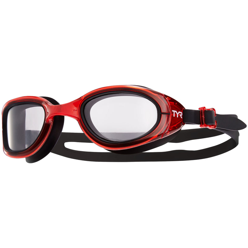 Open Box TYR Special Ops 2.0 Transition Adult Goggles-Clear / Red / Black - DIPNDIVE