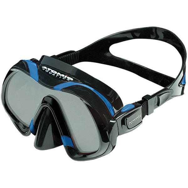 Used Atomic Aquatics Venom Dive Mask - Black / Blue - DIPNDIVE