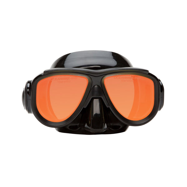 Oceanways SuperView-HD Mask - Black Silicone