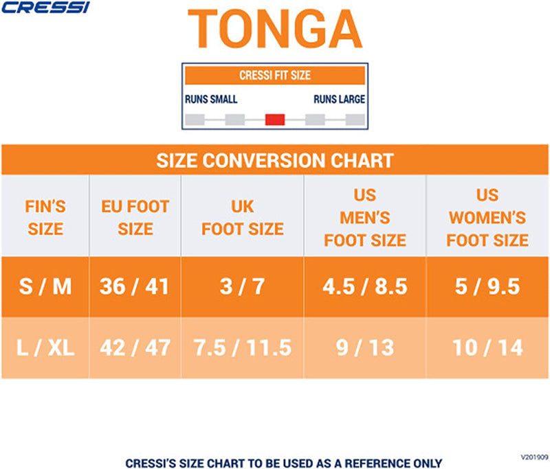 Cressi Tonga Short Open Heel Fins - DIPNDIVE
