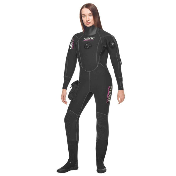 Open box Seac Women's Warmdry 4mm Neoprene Dry Suit, Size: XX-Large - DIPNDIVE