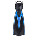 Open Box Tusa Imprex Duo Scuba Diving Fins - Fish Tail Blue - Large - DIPNDIVE