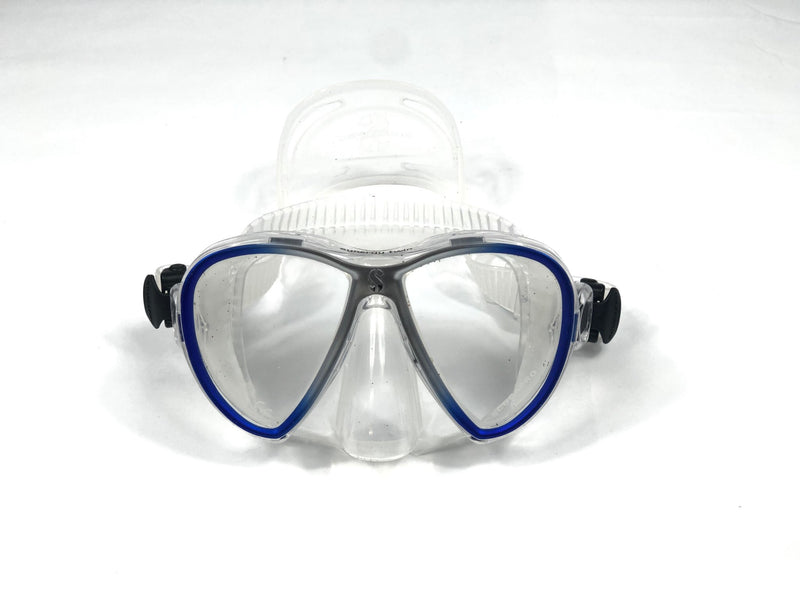 ScubaPro Synergy Trufit Twin Lens Dive Mask - Blue/Silver/Clear, Used - DIPNDIVE