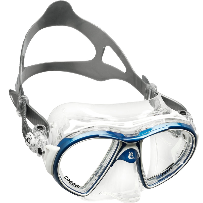 Open Box Cressi Air Scuba Mask-Blue / White - DIPNDIVE