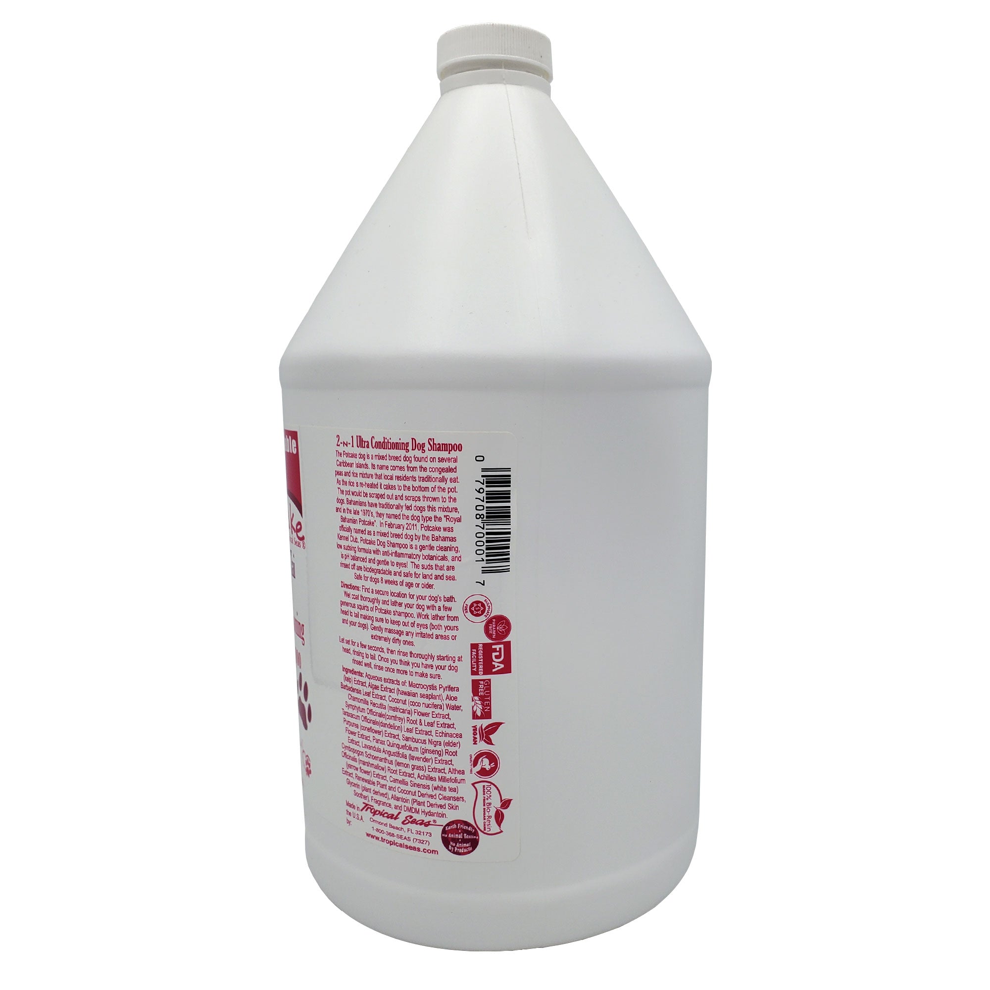 Land Shark PotCake 2-n-1 Ultra Cleansing and Conditioning Shampoo 1 gal 128 fl oz 3785 ml - DIPNDIVE