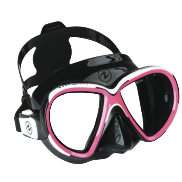 Open Box Aqua Lung Reveal X2 Dive Mask - Black / Pink - DIPNDIVE