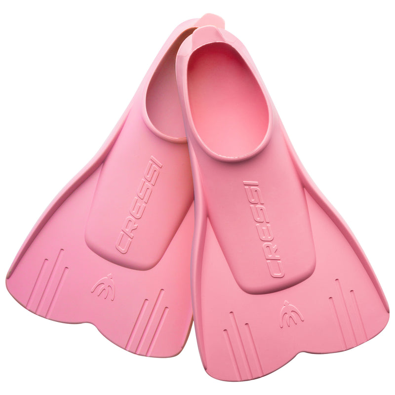 Used Cressi Kids Mini Light Floating Swim Fins - Pink, Size - 23/24 - DIPNDIVE