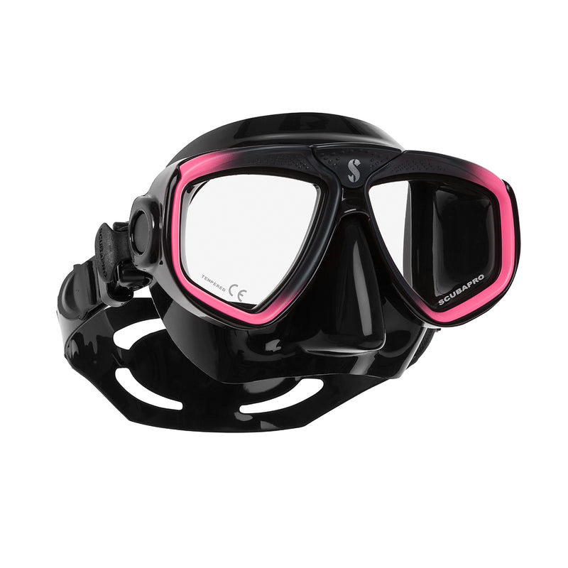 Open Box ScubaPro Zoom Evo Dive Mask Color: BLK/Pink - DIPNDIVE