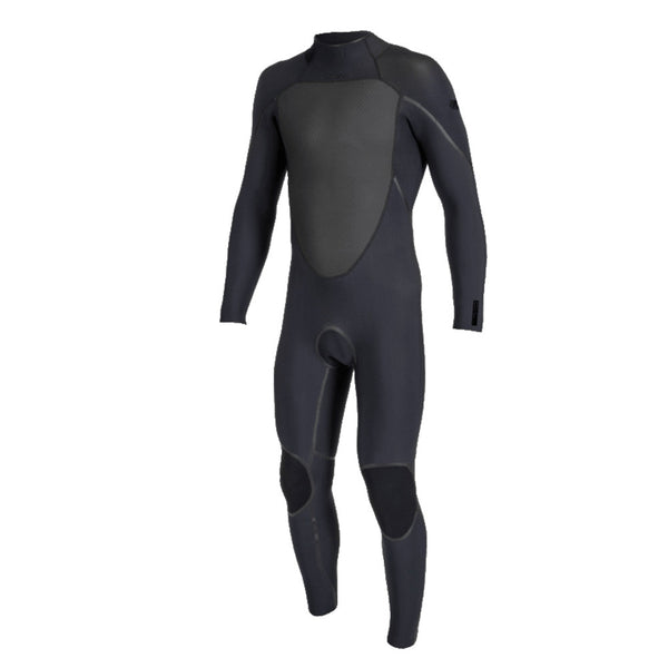 Open Box O'Neill 4/3mm Psycho Tech Back Zip Full Wetsuit-Black/Black-X-Large - DIPNDIVE