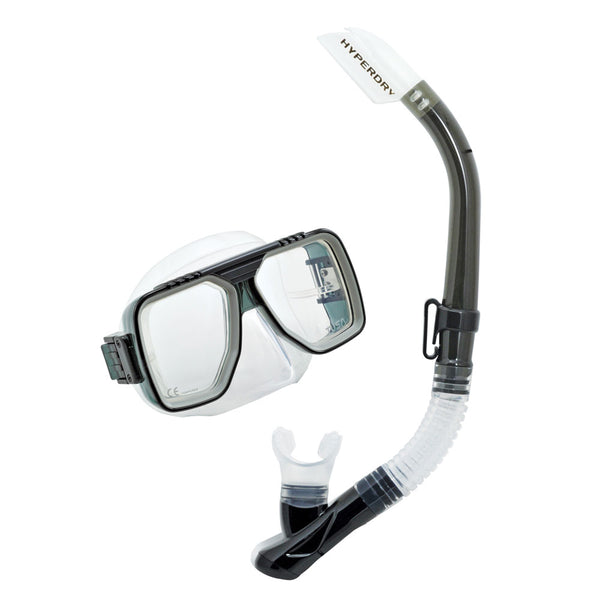 Open Box Tusa Sport Adult Liberator Mask and Snorkel Combo - Smoke - DIPNDIVE