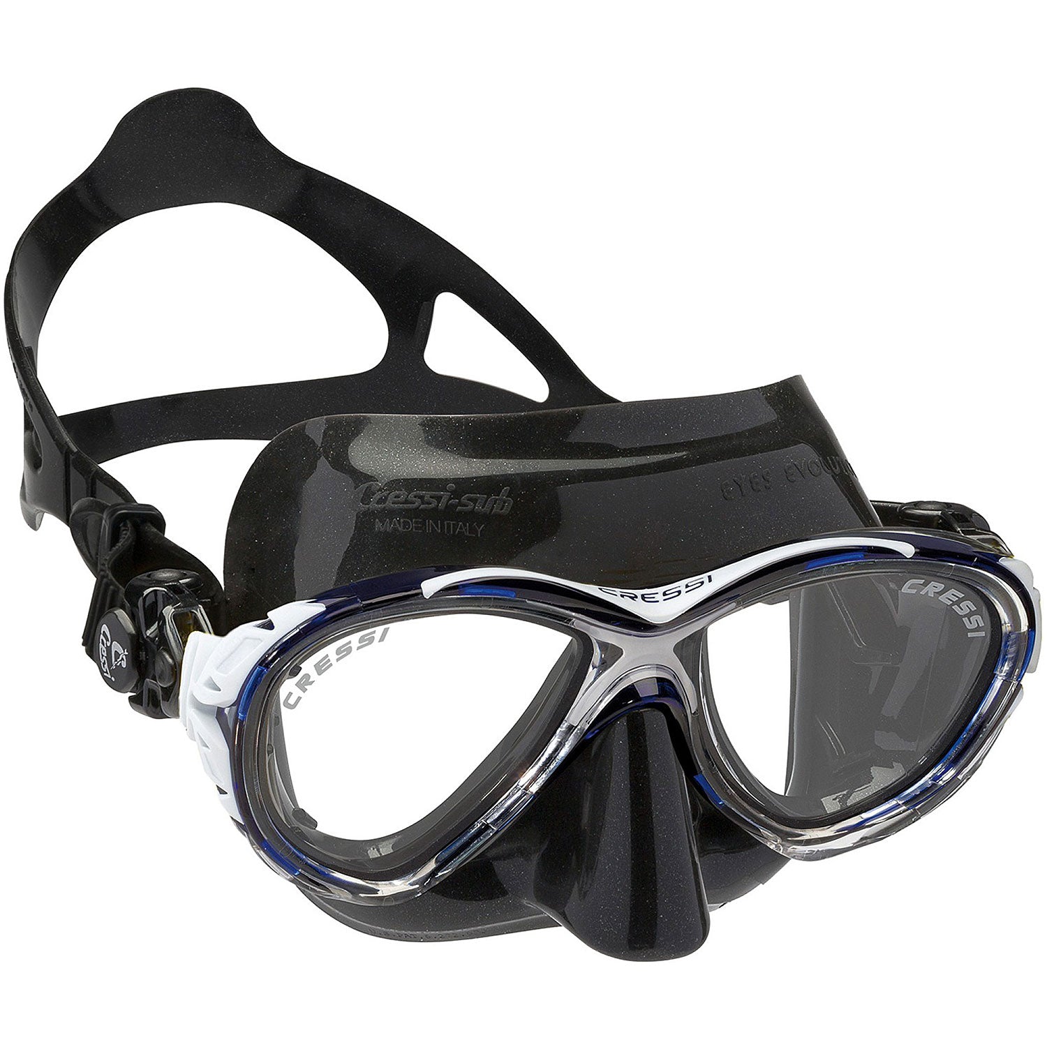 Cressi Eyes Evolution Crystal Adult Size Spearfishing Mask - DIPNDIVE