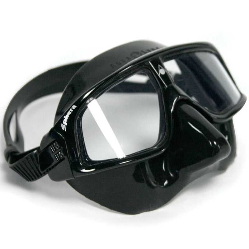 AquaLung Sphera Black Silicone Frame Mask - DIPNDIVE
