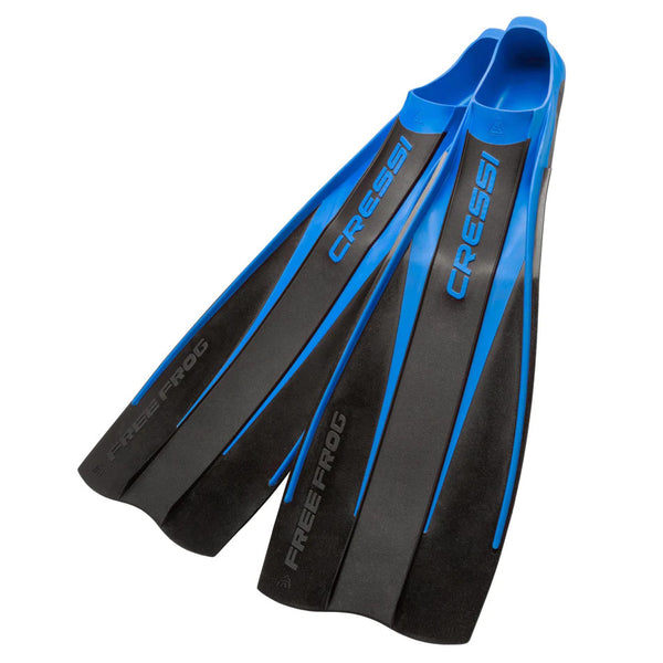 Used Cressi Free Frog Fins - Blue - 45/46 - DIPNDIVE