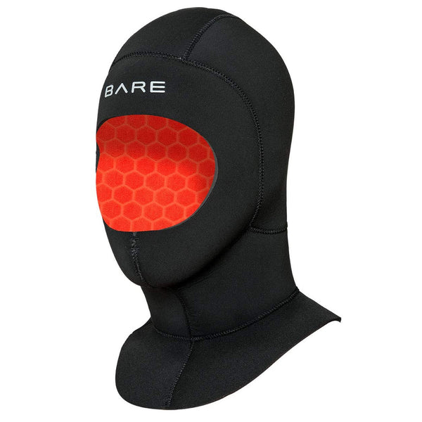 Used Bare 5mm Ultrawarmth Wet Scuba Diving Hood-Black -Small - DIPNDIVE