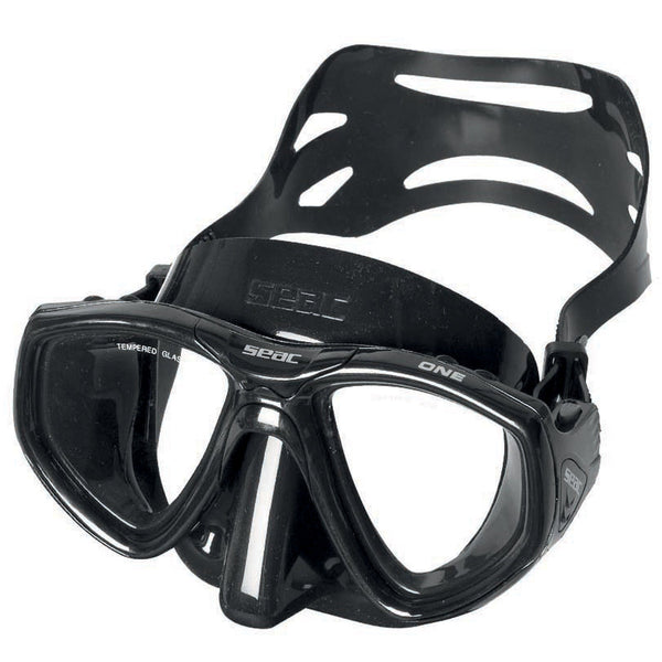 Open Box Seac One Dive Mask - Black / Black - DIPNDIVE
