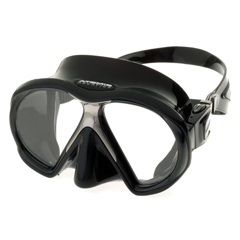 Atomic Aquatics SubFrame Black Skirt Dive Mask - DIPNDIVE