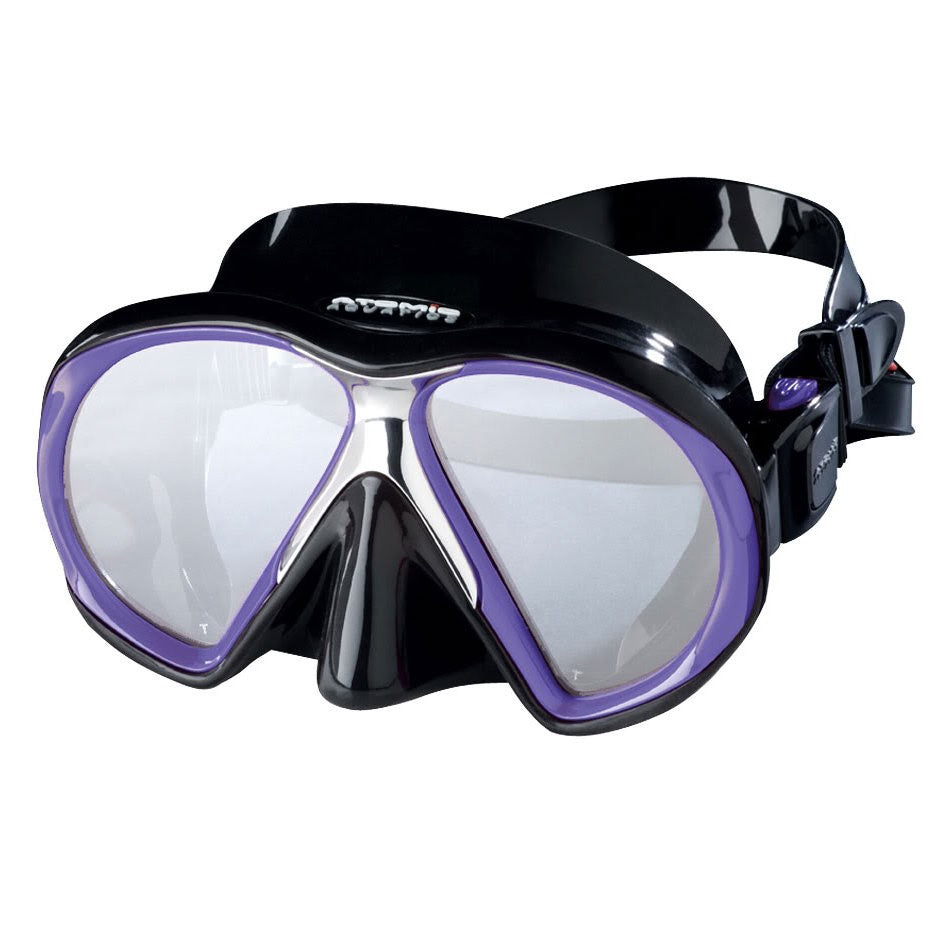 Atomic Aquatics SubFrame Black Skirt Dive Mask - DIPNDIVE