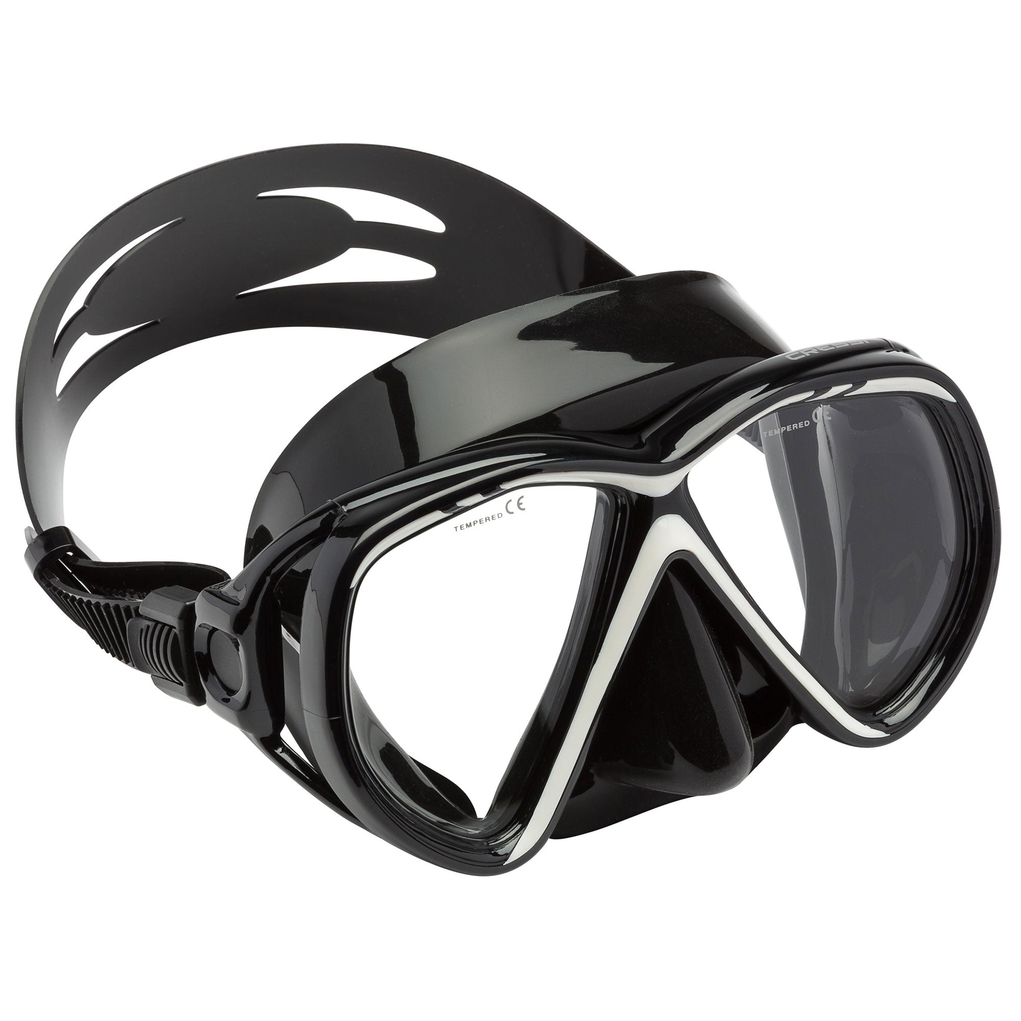 Used Cressi Okinawa Dive Mask - Black / Black | DIPNDIVE