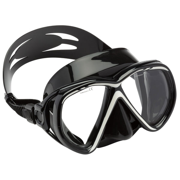 Used Cressi Okinawa Dive Mask - Black / Black - DIPNDIVE