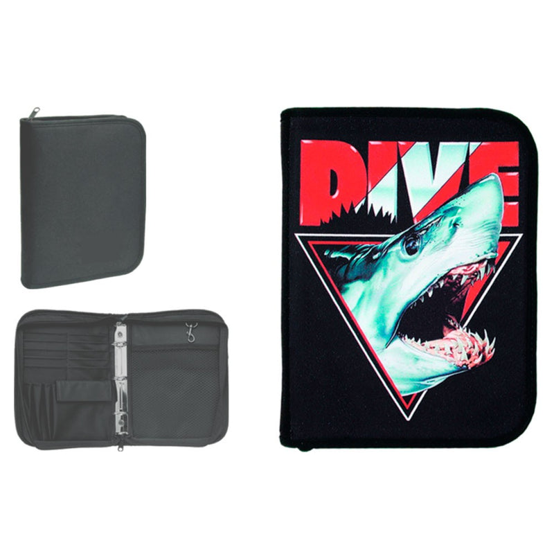 Innovative Low Profile 3-Ring LogBook Binder With Insert Accessories - DIPNDIVE