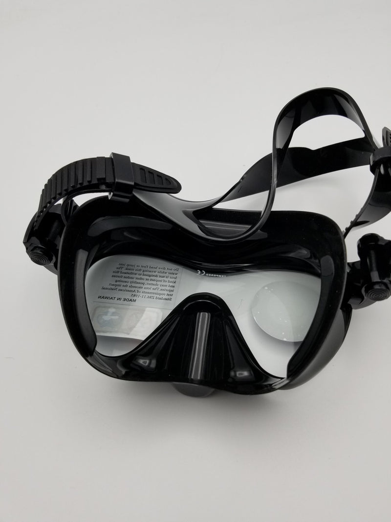 Used Cressi Mini Frameless Dive Mask - Black - DIPNDIVE