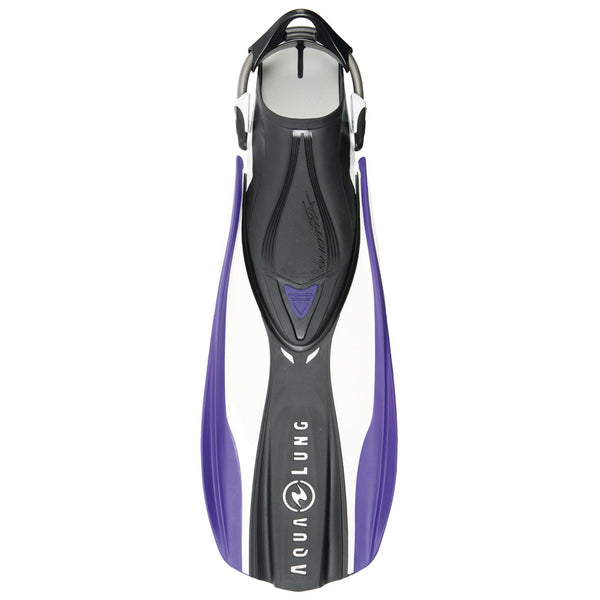 Used Aqua Lung Shot FX Spring Strap Diving Fins, Twilight, Size - Large - DIPNDIVE