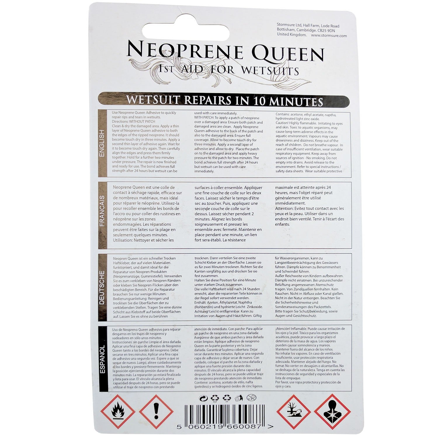 Stormsure Neoprene Queen Wetsuit Repair Glue - DIPNDIVE