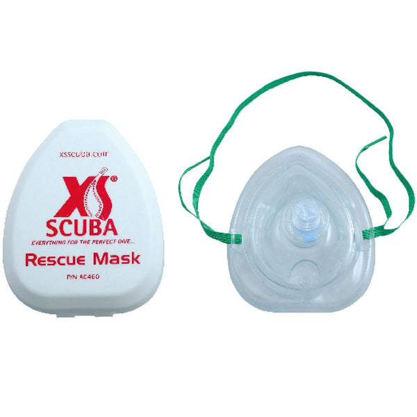 XS Scuba Pocket Rescue Mask With Case Accessories - DIPNDIVE