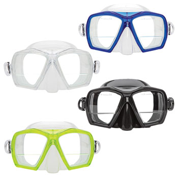 XS Scuba Gauge Reader Down View Design Scuba Dive Mask - DIPNDIVE