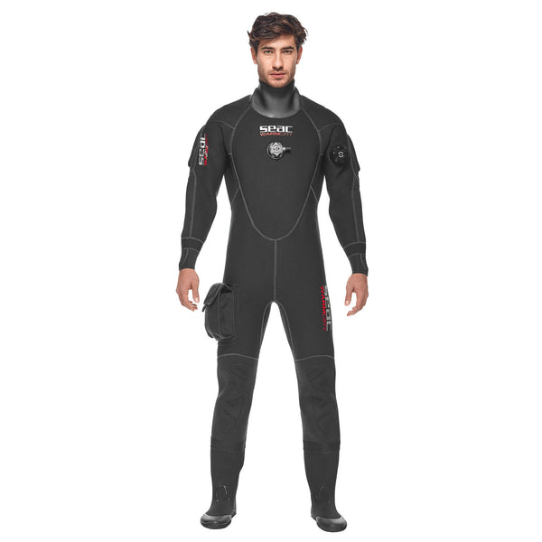 Used Seac Men's 4mm Warmdry Neoprene Dry Suit - XXX-Large - DIPNDIVE