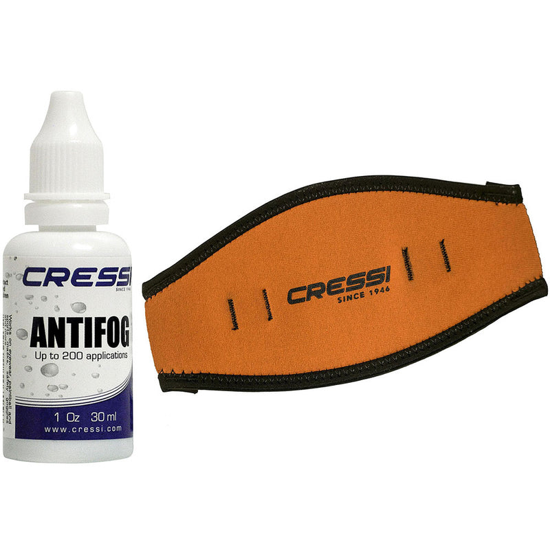 Cressi Neoprene Mask Strap and Anti Fog Solution - DIPNDIVE