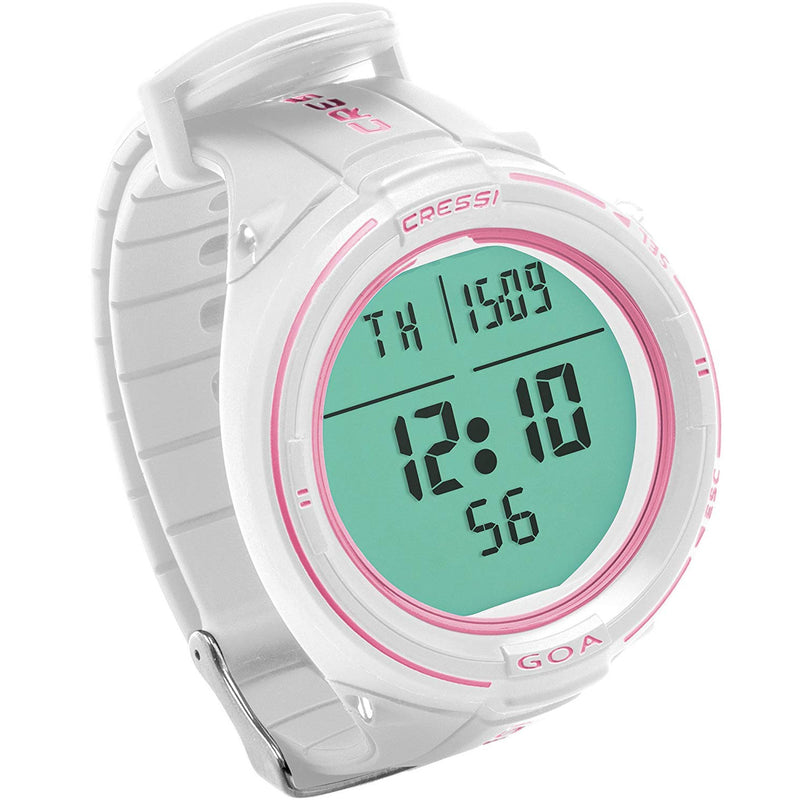 Cressi GOA Dive Computer-White / Pink (Used) - DIPNDIVE