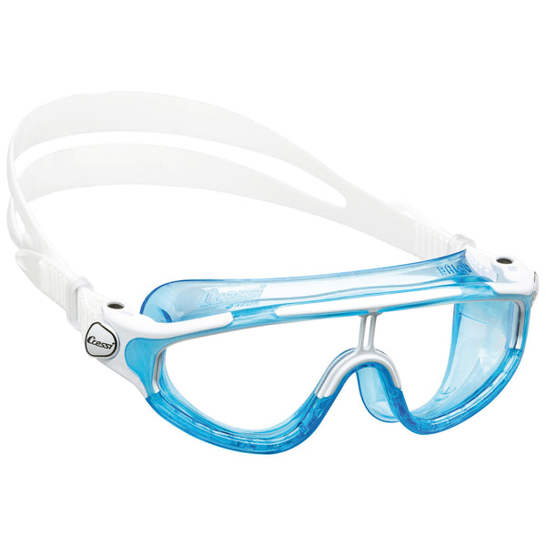 Used Cressi Baloo Swim Goggles - Clear / Blue - DIPNDIVE