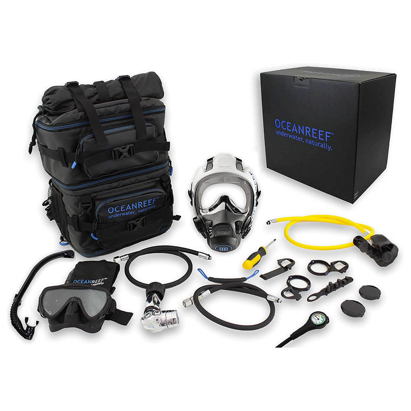 Open Box Ocean Reef Neptune III Package - White - MDLG- DIN 1st Stage - DIPNDIVE