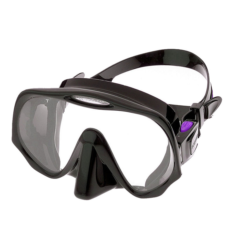 Used Atomic Aquatics Frameless Dive Mask -Black / Purple-MD - DIPNDIVE