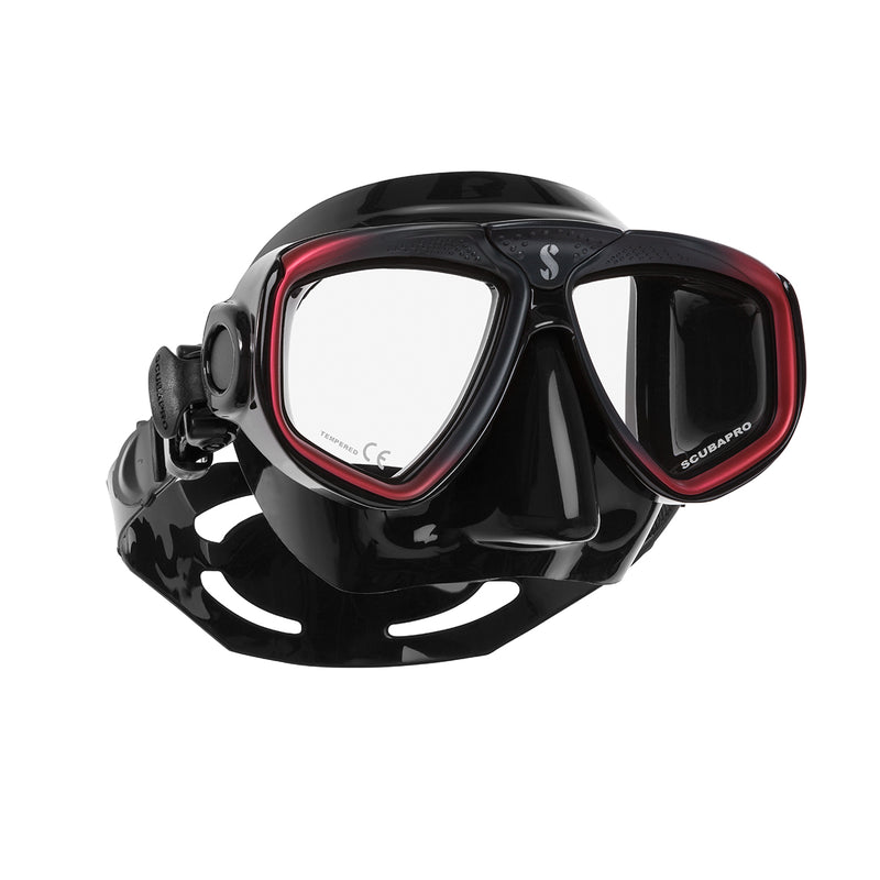 Used ScubaPro Zoom Evo Dive Mask Color: BLK/Red - DIPNDIVE