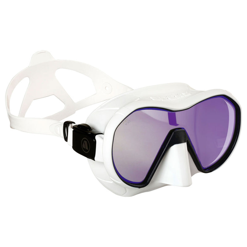 Open Box Apeks VX1 Dive Mask - White/White, UV Cut Lens - DIPNDIVE