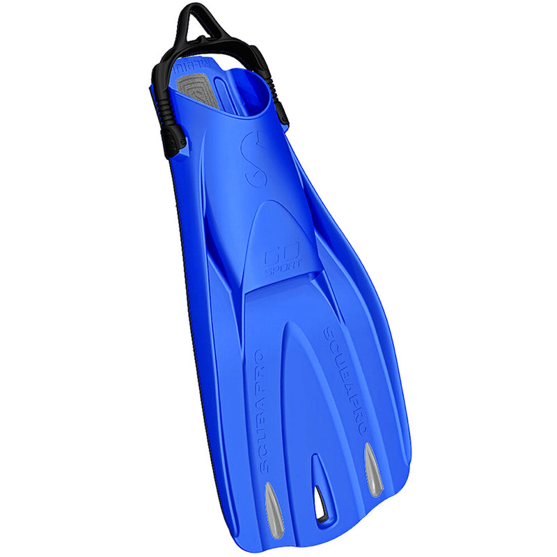 Used ScubaPro GO Sport Dive Fins, Blue, Size: Large - DIPNDIVE